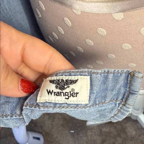 Wrangler Blue Denim Shirt - Picture 3 of 4